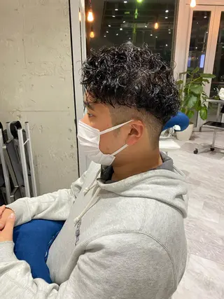 ショート パーマ メンズ Riganuts王子 Hayato✂︎のヘアスタイル
