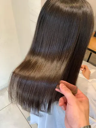 セミロング カラー 🌿earth亀有店 【緑髪のノブ】🌿のヘアスタイル