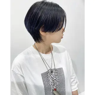 ショート カラー ヘアアレンジ メンズ 【姫カット】 ナカムラコウキのヘアスタイル