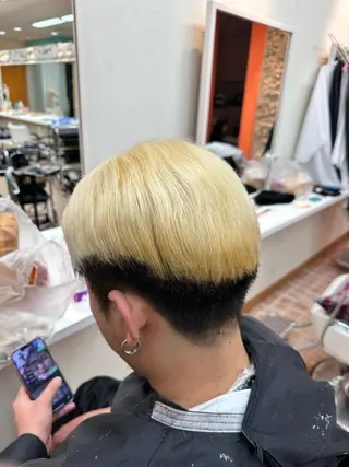 カラー ゲンキ /ウルフカットのヘアスタイル