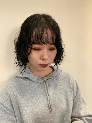 ショート パーマ ハイライトカラーなら 川嶋宏旭 栄 矢場町のヘアスタイル