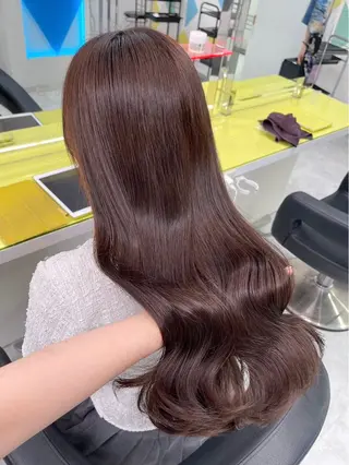 ロング カラー パーマ ヘアアレンジ メンズ キッズ 盛れ韓国ハイトーン 🎀Himari🎀のヘアスタイル