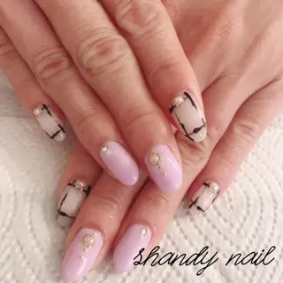 ロング shandy nailのネイルデザイン