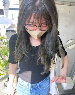 ロング カラー 暖色カラー/ピンク カラー/HARUKAのヘアスタイル