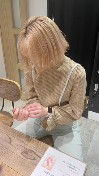 ショート カラー ハイトーンカラー 🩷NANAのヘアスタイル