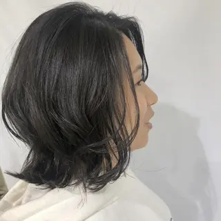 ミディアム 美谷添(ミヤゾエ) まどか大人ヘアサロンのヘアスタイル
