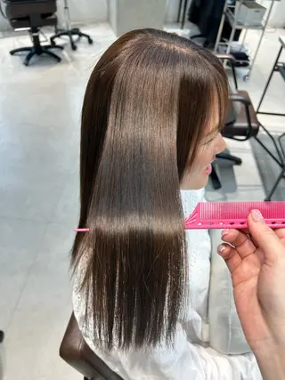 ロング ninaアイドル前髪 ×透明感🎀のヘアスタイル