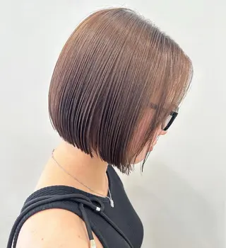 ショート ぱつっとボブ/ 小野あかねのヘアスタイル