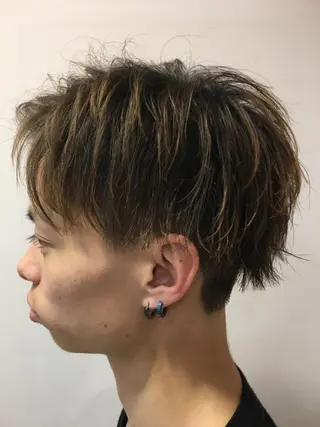 ショート カラー メンズ 髪質改善・縮毛矯正 Taijuのヘアスタイル