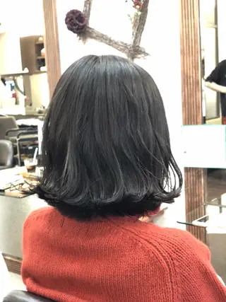 ミディアム 日比谷 翔太のヘアスタイル