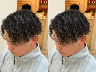 ショート パーマ メンズ パーマ職人DAIKI ツイスパ/波巻きのヘアスタイル
