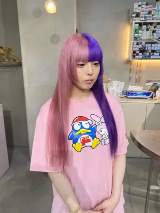 ロング カラー 前橋 姫奈のヘアスタイル