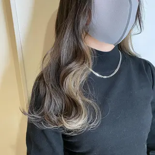 セミロング カラー ヘアアレンジ マツエク・マツパ 透明感カラー🫧ヘア セット🫧松本菜月の眉毛・アイブロウイメージ