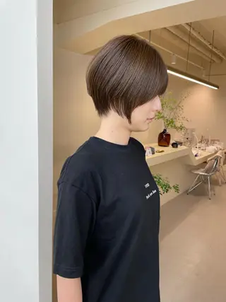 ショート 丹羽大喜 縮毛矯正/美髪矯正のヘアスタイル