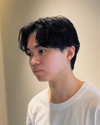 パーマ メンズ メンズショート 丸山 航輝のヘアスタイル
