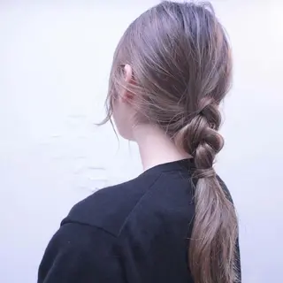 ヘアアレンジ クニモトハルナ ボブ/柔らかカラーのヘアスタイル