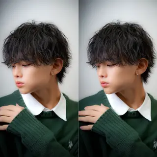 パーマ メンズ 渋谷/メンズパーマ 大岡拓海のヘアスタイル