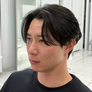 ショート カラー パーマ メンズ 水谷 璃温のヘアスタイル