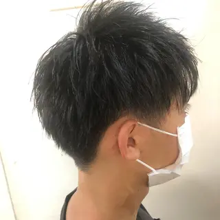 ショート メンズ カラー職人 なかもと たつひろのヘアスタイル