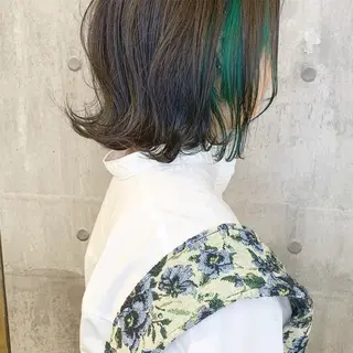 ミディアム カラー ハイトーン/ショート 村上淳乃🐥のヘアスタイル