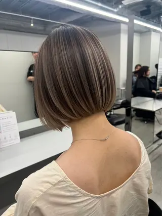 ミディアム カラー ハイライトNo.1☆ ゆうのヘアスタイル