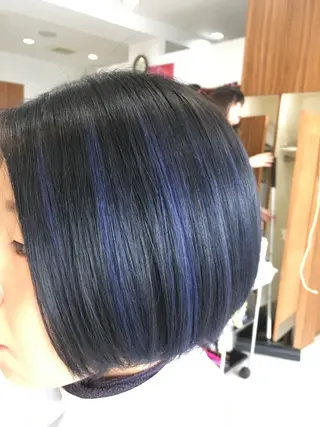 ショート カラー 白髪ぼかしハイライト 柳川拓哉のヘアスタイル