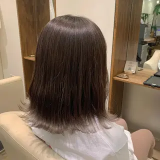 ミディアム カラー 【完全個室】髪質改善 暖色カラー/山崎唯奈のヘアスタイル