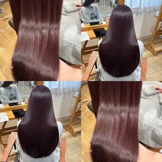 ロング カラー RINNO🌷透明感 カラー/縮毛矯正のヘアスタイル