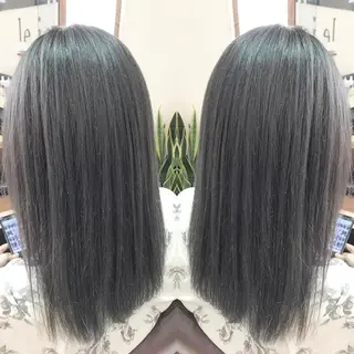 セミロング カラー 青木 茂樹⭐️ 透明感カラーのヘアスタイル