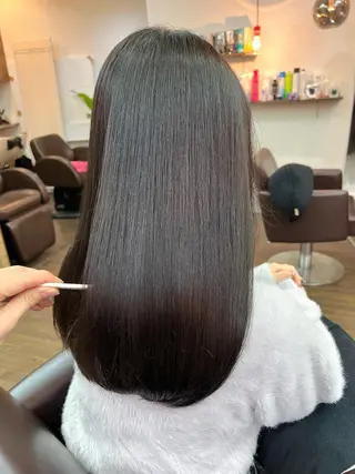 セミロング カラー ✅自然にまとまる レイヤーカット梅澤徹のヘアスタイル
