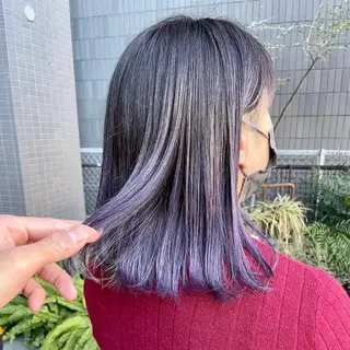 セミロング カラー 小顔似合わせカット ┊︎*AYANO*のヘアスタイル