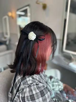 ミディアム カラー ヘアアレンジ Ciete Shioriのヘアスタイル
