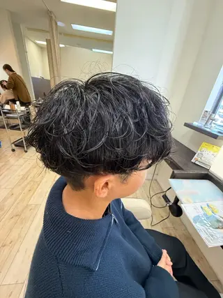 メンズ ルプラボウ/レイヤー /メンズパーマ/真由のヘアスタイル