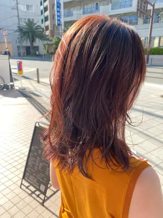 セミロング カラー 髪質改善 大内翔太のヘアスタイル