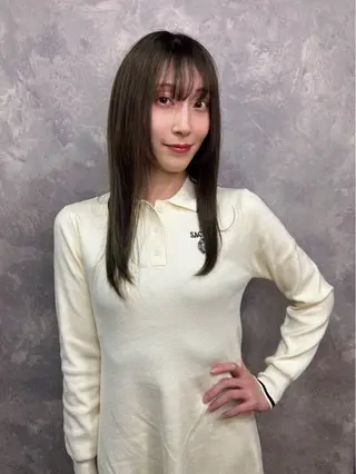 セミロング 💎髪質改善/縮毛 矯正💎メンズパーマのヘアスタイル