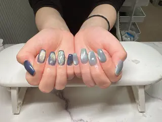 ネイル Chiara 長さだしのネイルデザイン