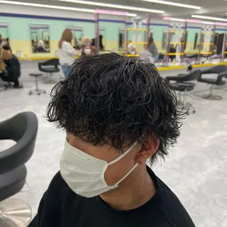 ショート カラー パーマ ヘアアレンジ メンズ キッズ ネイル マツエク・マツパ アイブロウ 🔷横浜1のパーマ 職人🔷将太郎のヘアスタイル