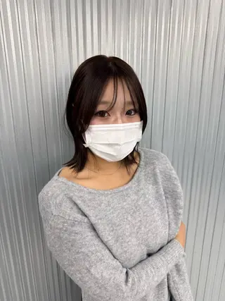 ミディアム うる艶🫧寒色カラー 💜🦋🫧ミズキのヘアスタイル