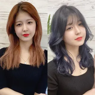 ロング カラー ヘアアレンジ LAVENDIA 初音のヘアスタイル