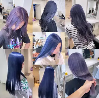 セミロング カラー 🎗副店長/井上 竜 ブリーチ指名No.1のヘアスタイル