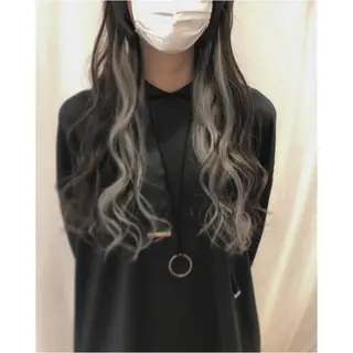 ロング カラー パーマ ヘアアレンジ マツエク・マツパ EARTH長岡店🩵 石原莉穂のヘアスタイル