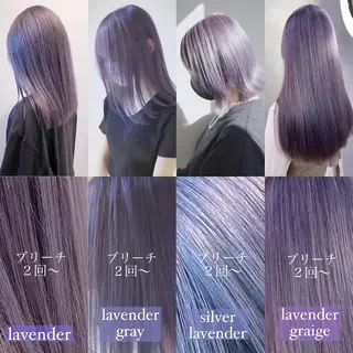 セミロング カラー 清水 亮太／赤み消しカラーのヘアスタイル