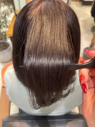 ミディアム 縮毛矯正・髪質改善・ ストレート🌻ゆいのヘアスタイル