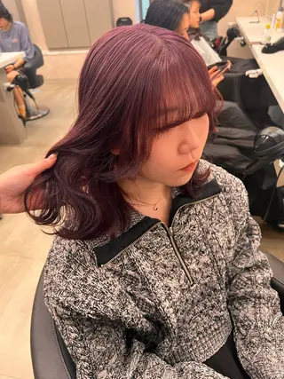 ミディアム カラー 💖札幌カラー 指名No.1💖玲奈のヘアスタイル