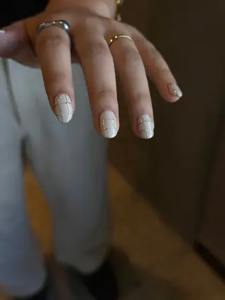 ショート カラー パーマ ヘアアレンジ メンズ キッズ ネイル マツエク・マツパ アイブロウ ar. harajukuのネイルデザイン