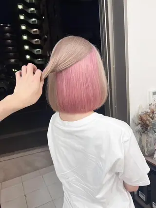ロング カラー カラーソムリエ認定 茶屋町Eir岩本のヘアスタイル