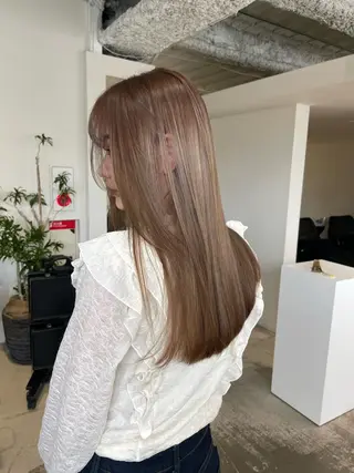 ロング ヘーゼルベージュ 🩰🤎miharuのヘアスタイル