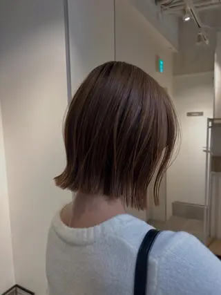 ショート カラー 神戸ボブ✂️ ioe三宮/田 伸佳のヘアスタイル