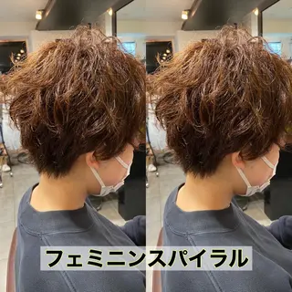 ショート パーマ ⭕️メンズパーマ⭕️ 山口　裕太郎のヘアスタイル