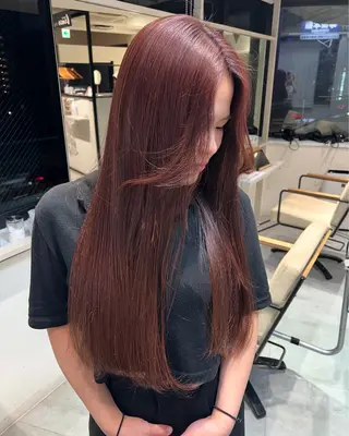 ロング カラー ayaka🫧 梅田ダブルカラーのヘアスタイル